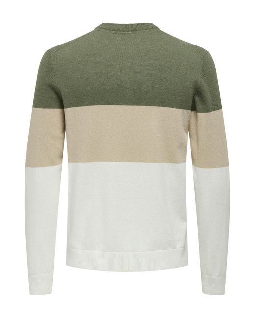 Only & Sons Pullover Onsrex in Green für Herren