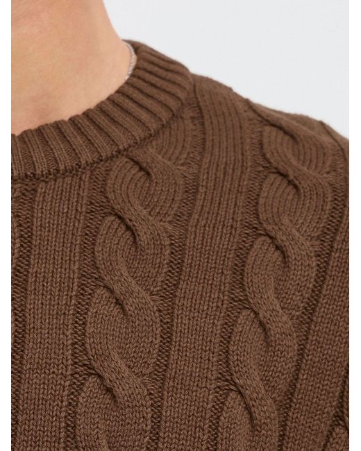 Solid Pullover Malcolm in Brown für Herren