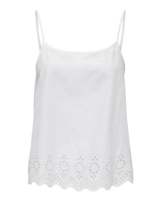 Only Petite White Top 'lou'