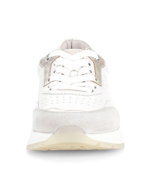 Gabor Black Keilsneaker, Freizeitschuh, Halbschuh, Schnürschuh mit Kontrastbesätzen