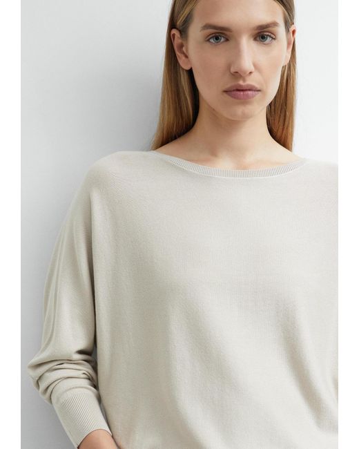 Comma, White Pullover