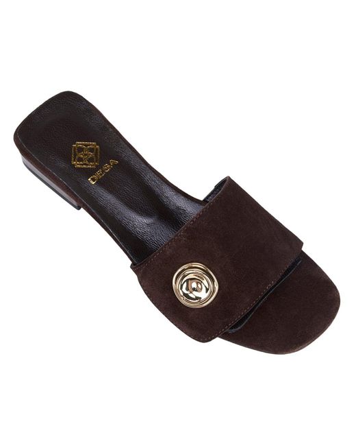 Desa Brown Pantolette Folien
