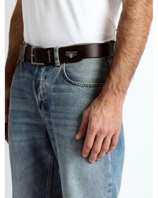 top gun Gürtel in Black für Herren