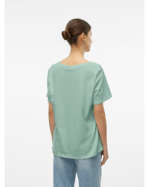 Vero Moda Green T-shirt 'panna glenn'
