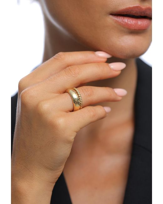 Elli Premium Metallic Ring Set