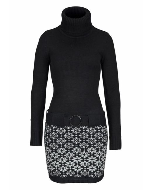 melrose Black Strickkleid