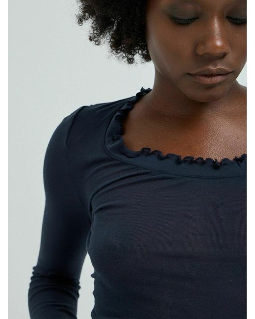 Seamless Basic Blue Shirt Romance