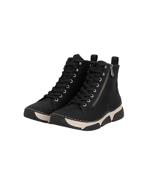 Rieker Black Schnürstiefelette