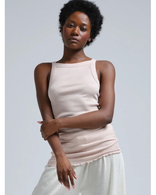 Seamless Basic Natural Top Silky Daze