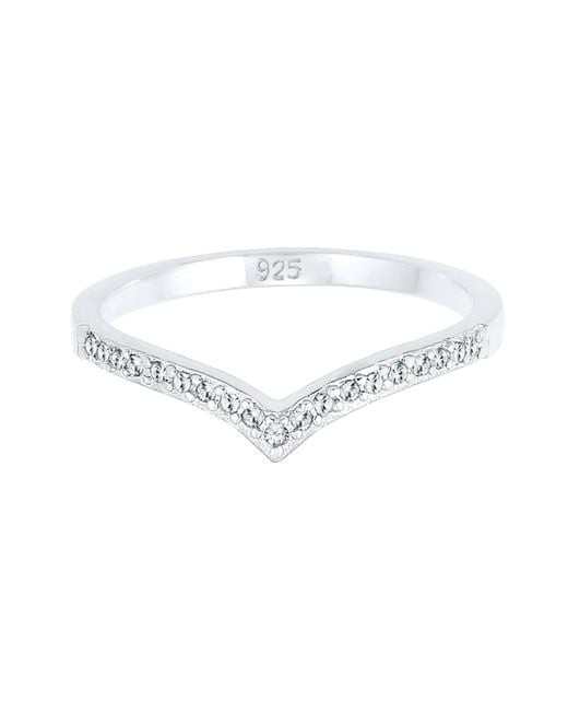 Elli Jewelry Metallic Ring Kristall
