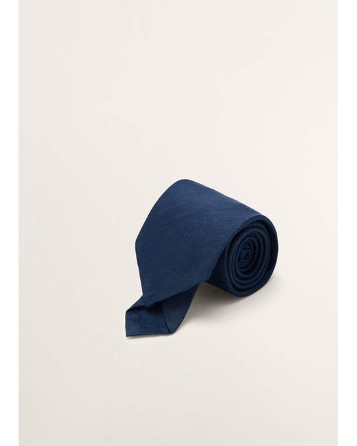 Mango Krawatte in Blue für Herren