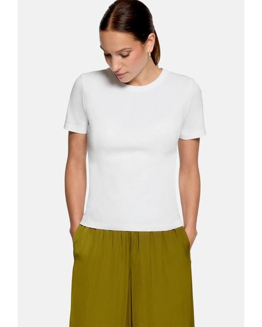 Zero White Basic Shirt Kurzarm