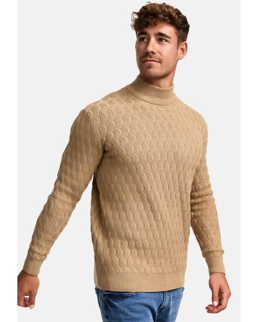 INDICODE Pullover Alpha in Natural für Herren