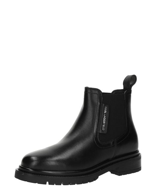Karl Lagerfeld Black Chelsea Boots
