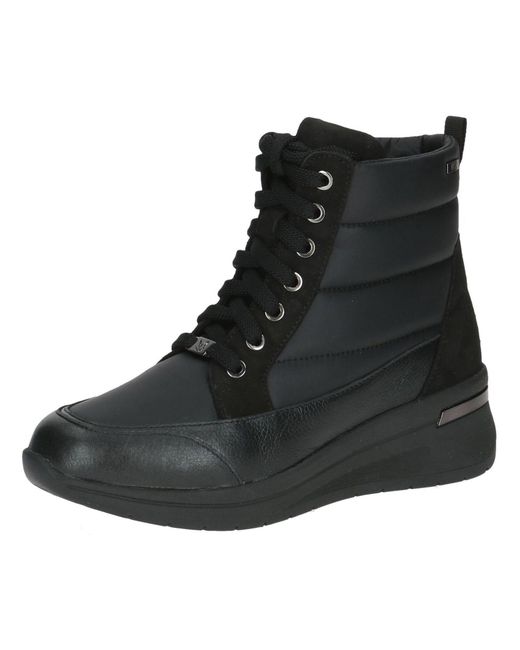 Caprice Black Schnürstiefelette
