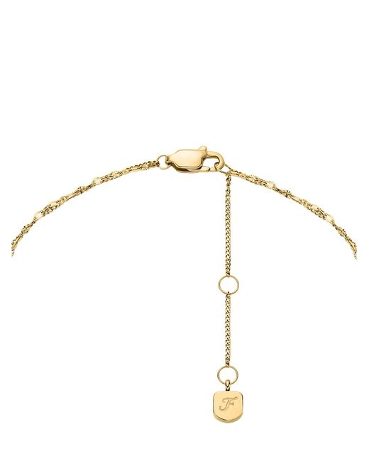 Fossil White Kette Sutton