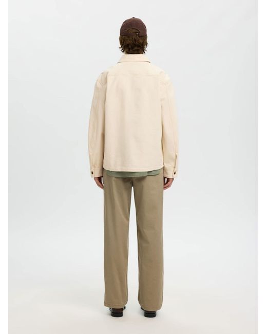 SELECTED Hemd Slhregular-Jake in Natural für Herren