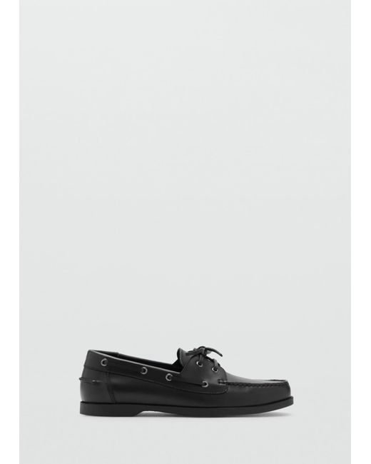 Mango Mokassin Nautic in Black für Herren