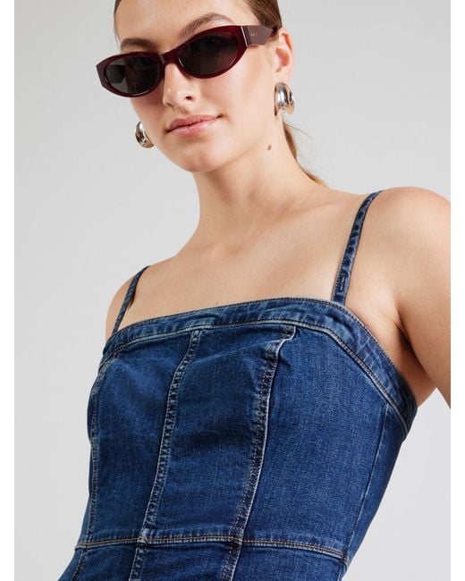 Levi's Blue Levis Kleid Seamed Bustier Dress