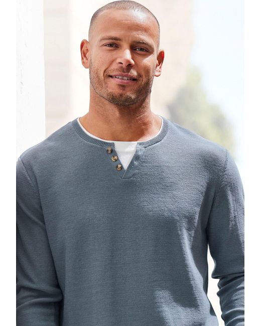 H.i.s. Pullover in Blue für Herren