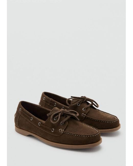 Mango Mokassin Nautico in Brown für Herren