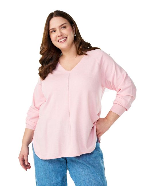 Zizzi Pink Pullover Caella