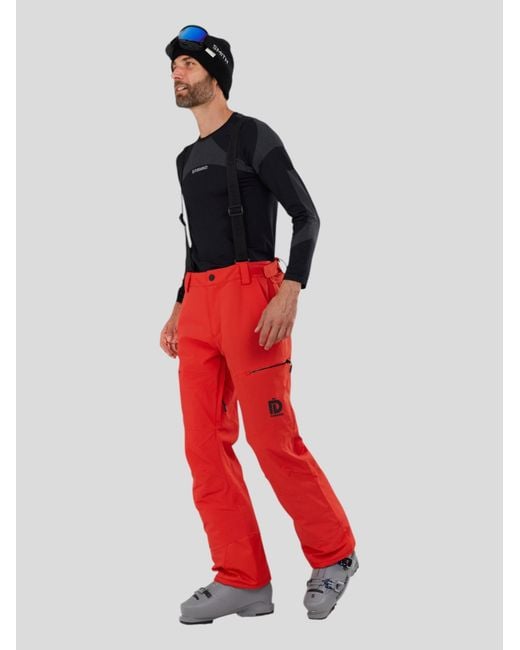 Fundango Lange Skihose Teak in Red für Herren