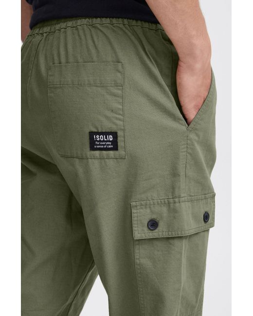 Solid Cargohose Lauritz in Green für Herren