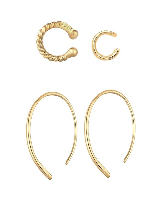 Elli Jewelry Metallic Ohrring-Set