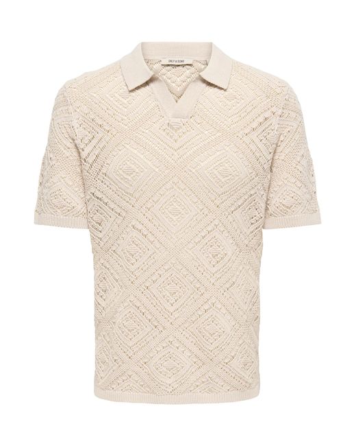 Only & Sons Pullover Onskolmar in Natural für Herren