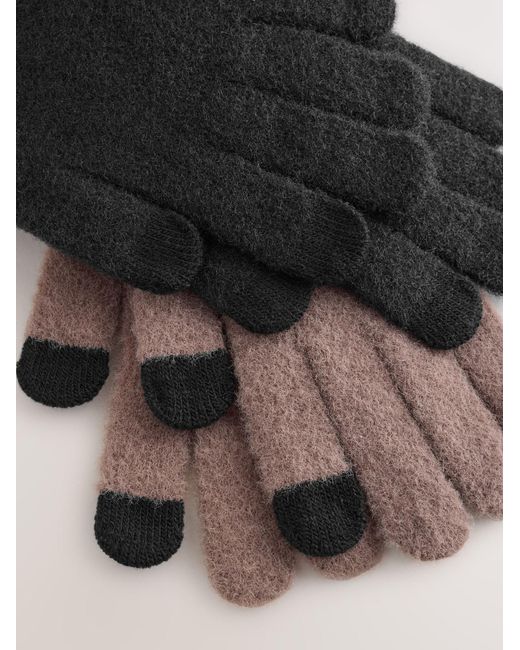 Next Black Fingerhandschuhe