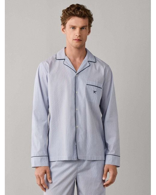 Hackett Pyjama Lang in Blue für Herren