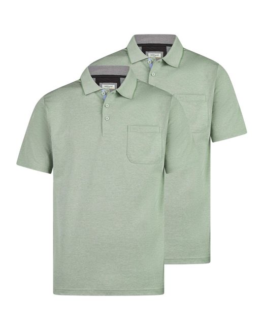 Redmond Shirt Basic in Green für Herren