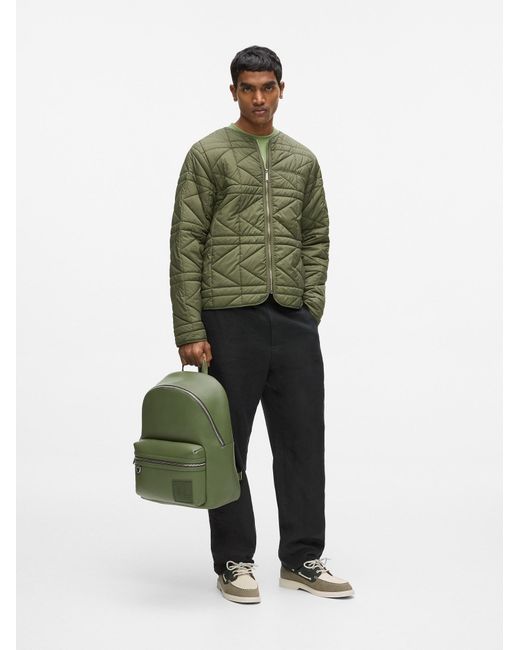 Karl Lagerfeld Rucksack Mit Monogramm-Aufnäher, Herren, Größe in Green für Herren