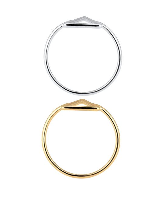 Elli Jewelry Metallic Ring Set