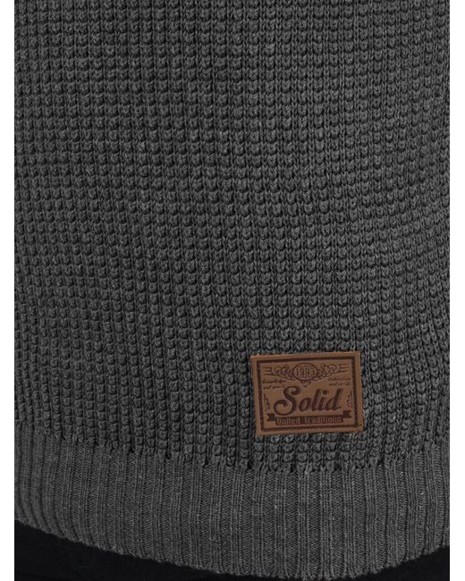 Solid Pullover Terrance in Gray für Herren