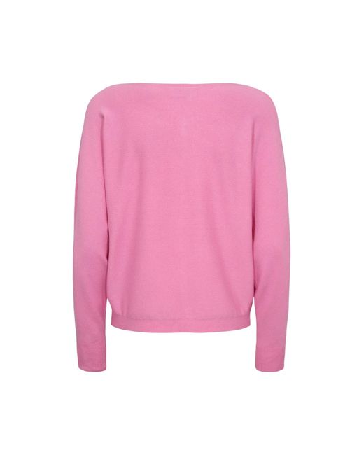 Numph Pink Langarmpullover Nudaya Pullover
