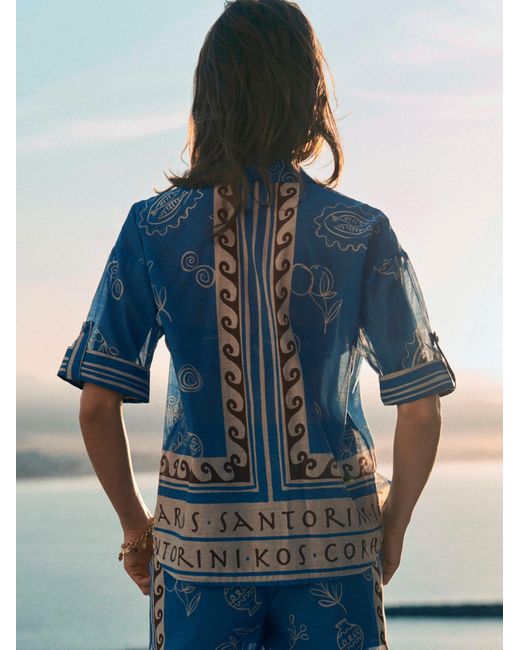 Next Blue Bluse
