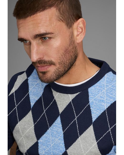 Delmao Pullover in Blue für Herren