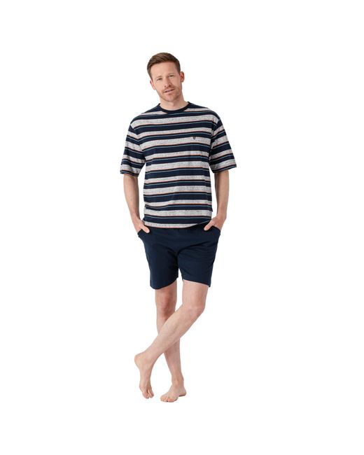 Hajo Pyjama in Blue für Herren