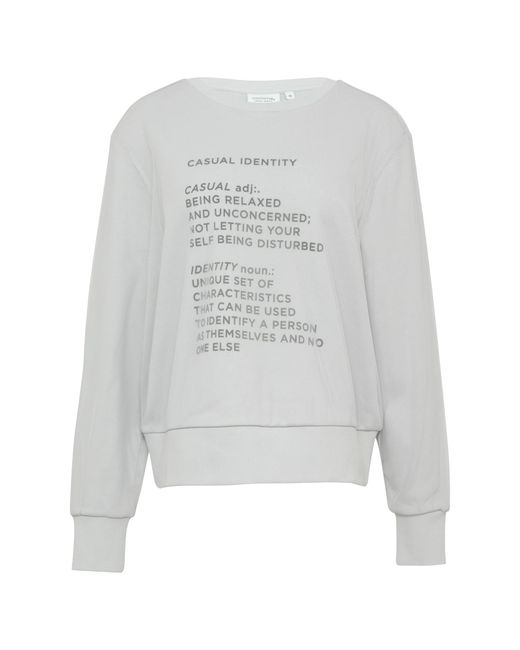 comma casual identity White Sweatshirt