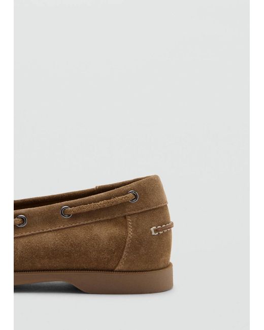 Mango Mokassin Nautico in White für Herren