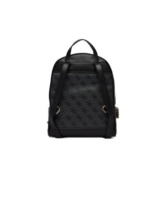 Guess Black Rucksack Adjustable Strap Backpack With