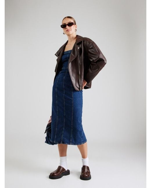 Levi's Blue Levis Kleid Seamed Bustier Dress