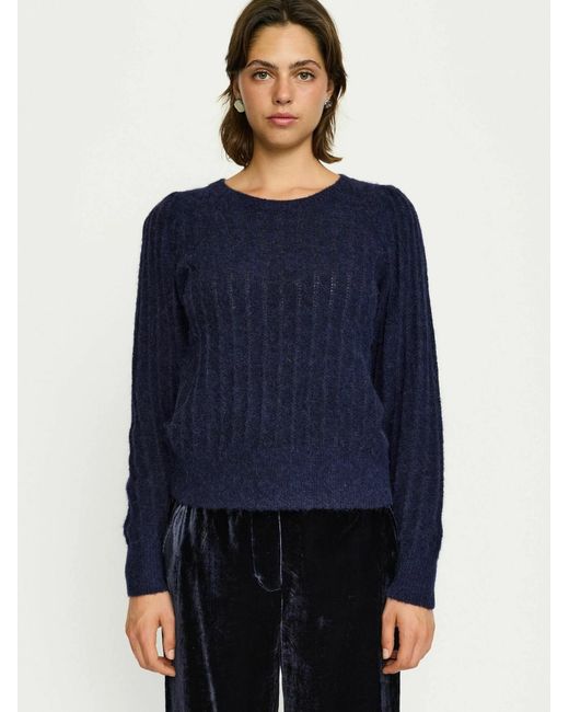 SOFT REBELS Blue Pullover Srtones