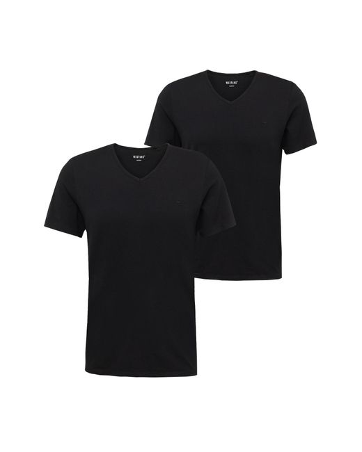 Mustang T-shirt 'amado' in Black für Herren