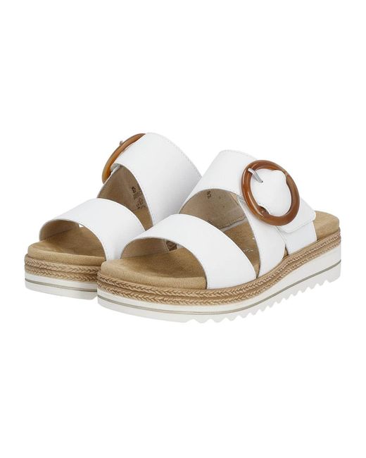 Remonte White Pantolette Basic