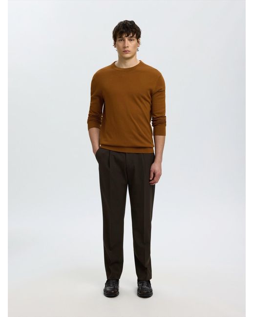 SELECTED Pullover Slhtray in Brown für Herren