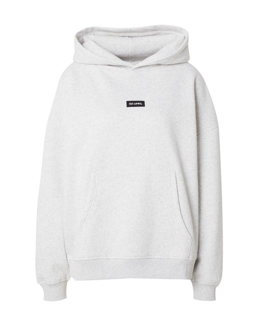 Oh April White Sweatshirt