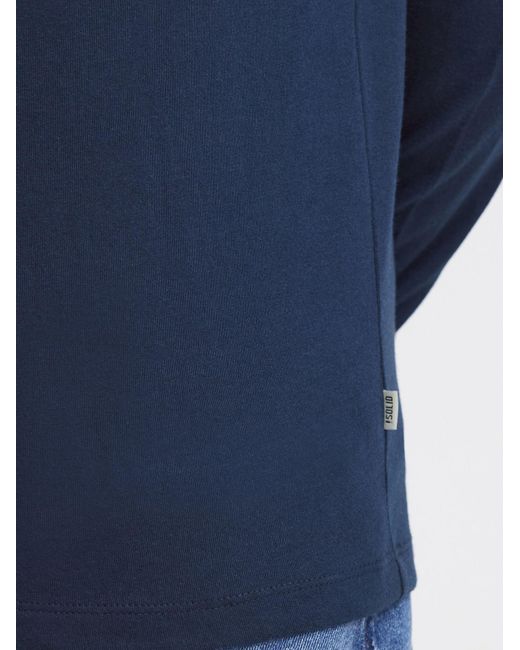 Solid V-Shirt Sdodifan in Blue für Herren